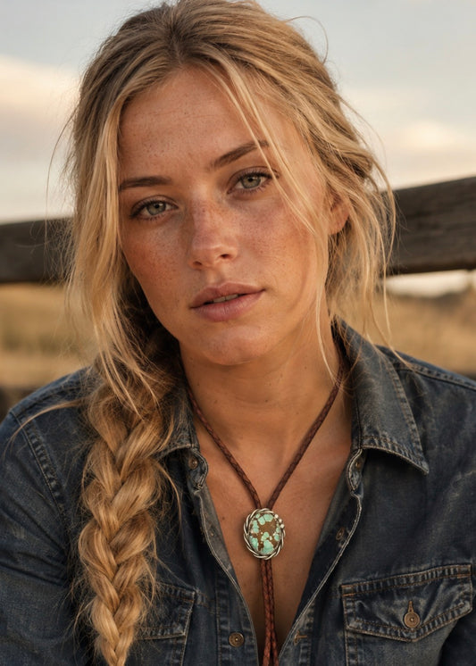 Number 8 Turquoise Bolo