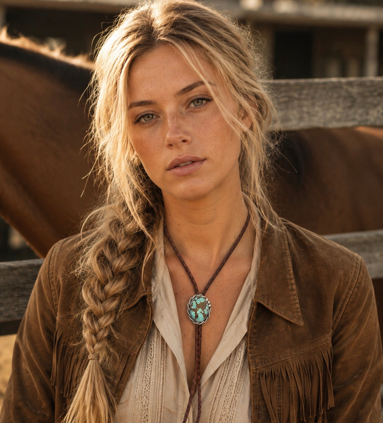Number 8 Turquoise Bolo