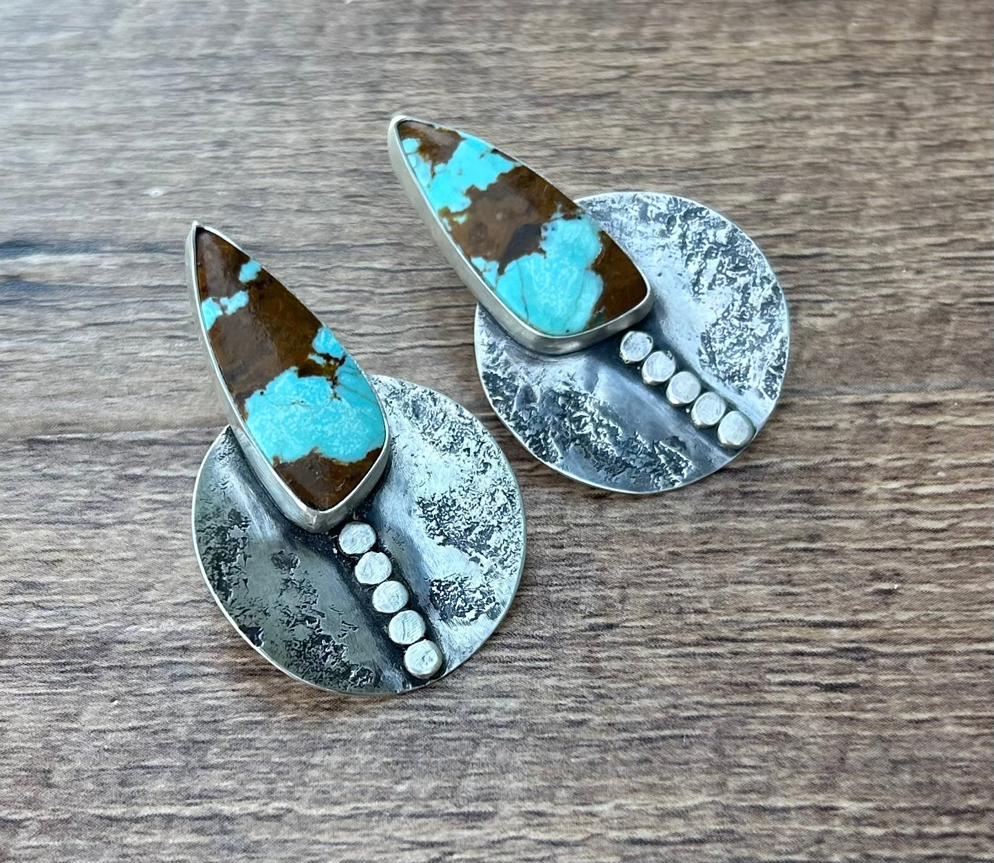 Number 8 Turquoise Earrings