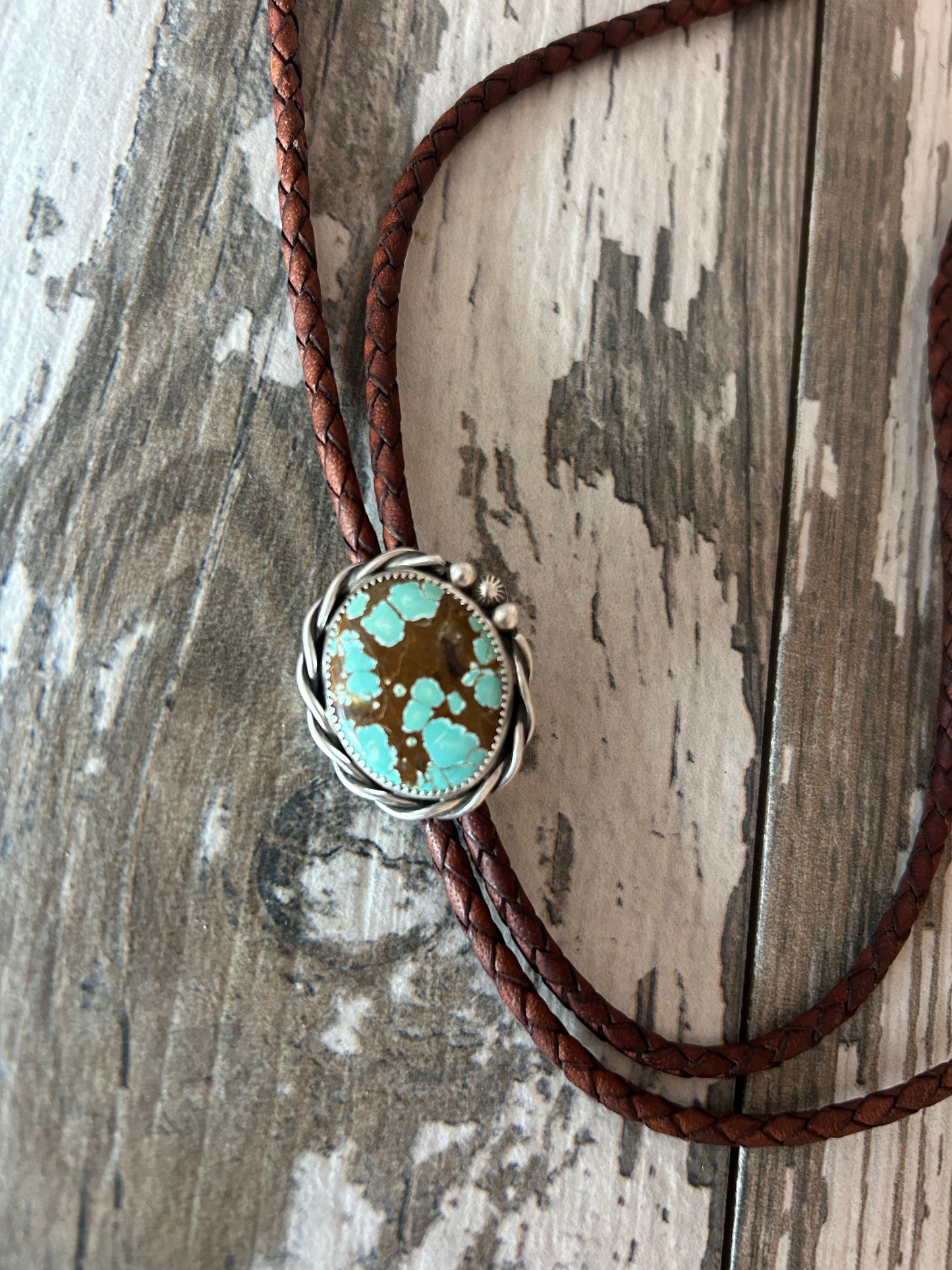 Number 8 Turquoise Bolo