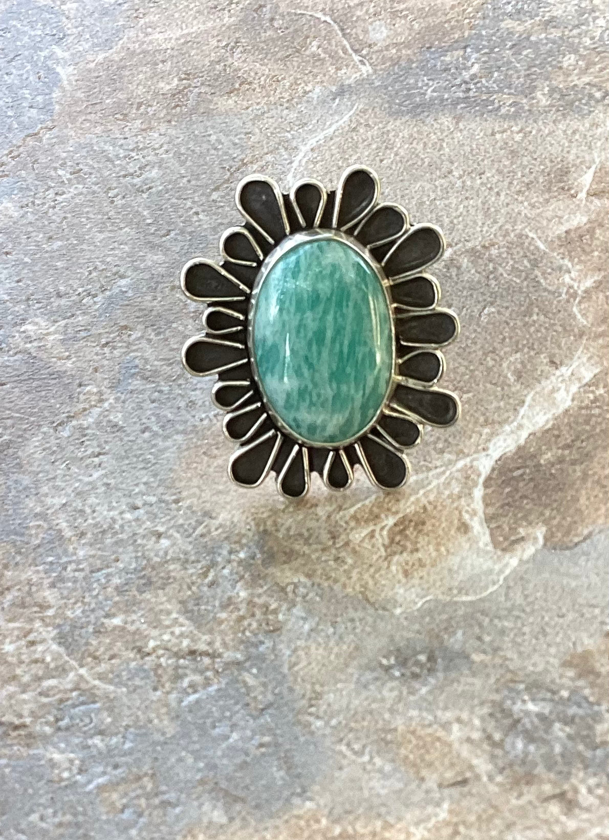 US Size 9 1/4 Aventurine Bloom Ring